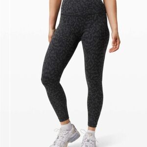 LULULEMON Wunder Train High-Rise Tight Formation Camo Dee Coal Multi 25” Size 6